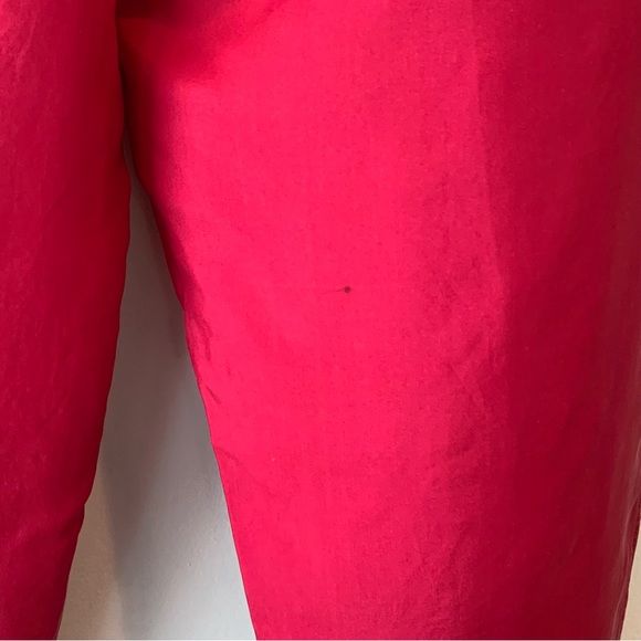 Vintage Cranberry Abvien 100% SILK Windbreaker Elastic Waist Pull On Pants Large - Picture 7 of 7